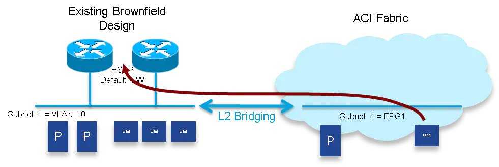 Legacy network migration to Cisco ACI